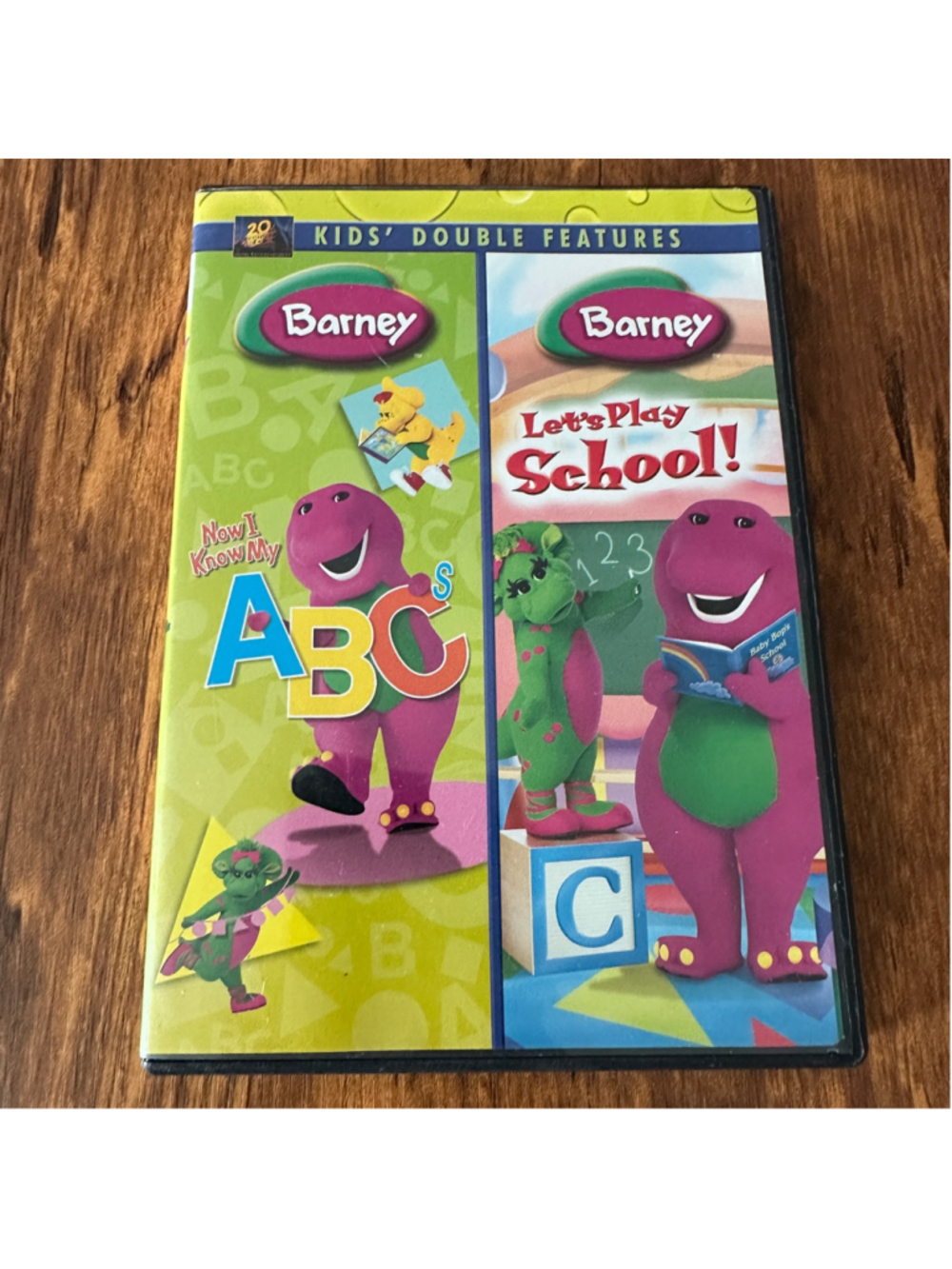Barney Kids Double Feature DVD Now I Know My ABCs Let's Play School